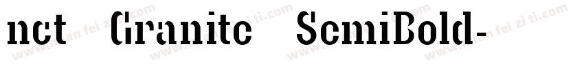 nct Granite SemiBold字体转换